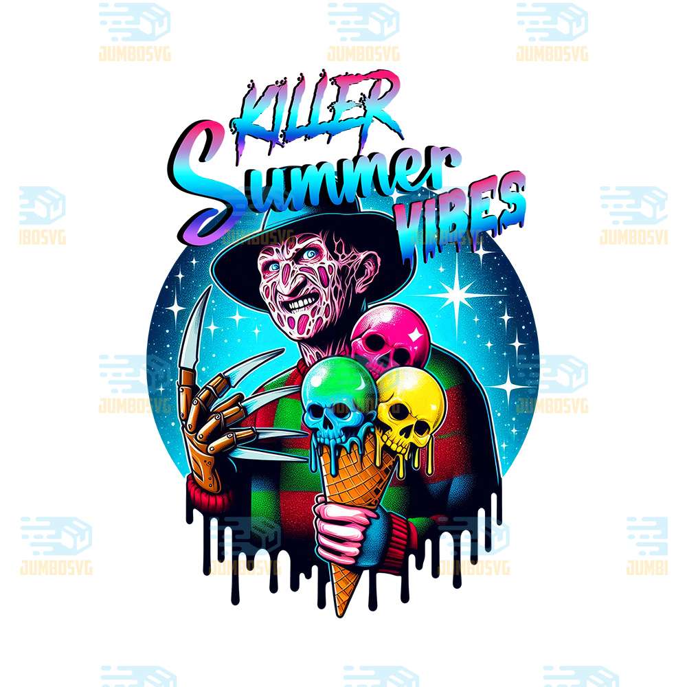 Horror-Freddy-Krueger-Killer-Summer-Vibes-Halloween-Png
