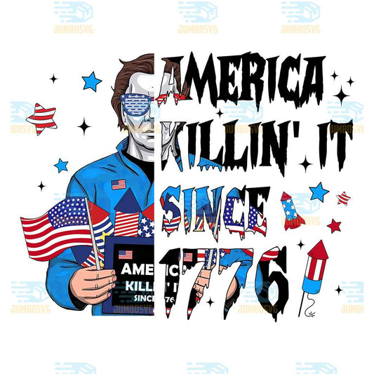 Horror-Michel-Myes-America-Killin-It-Since-1776-Movies-4th-Of-July-Png
