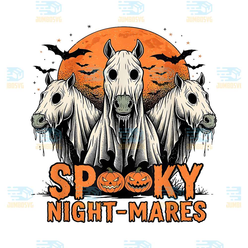Horror-Retro-Spooky-Night-Mares-Horses-Boo-Ghosts-Halloween-Png