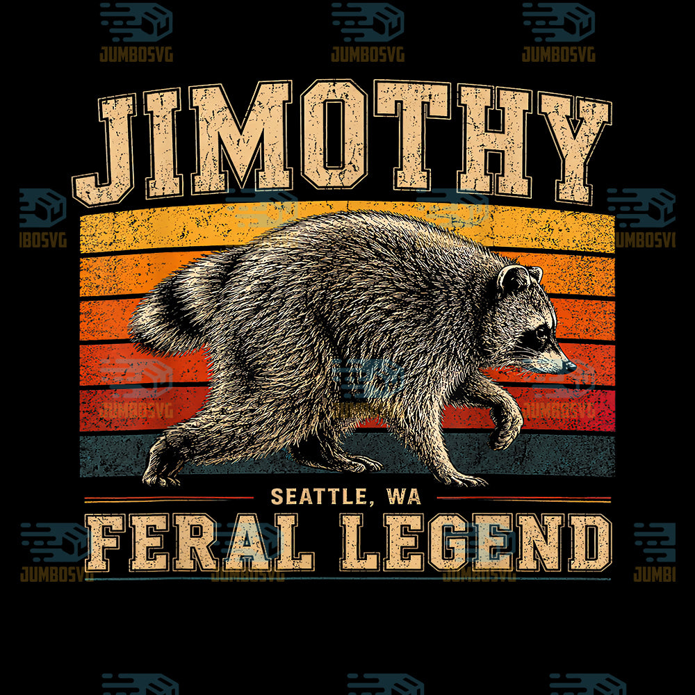 Jimothy-Feral-Legend-Meme-Retro-Sunset-Svg
