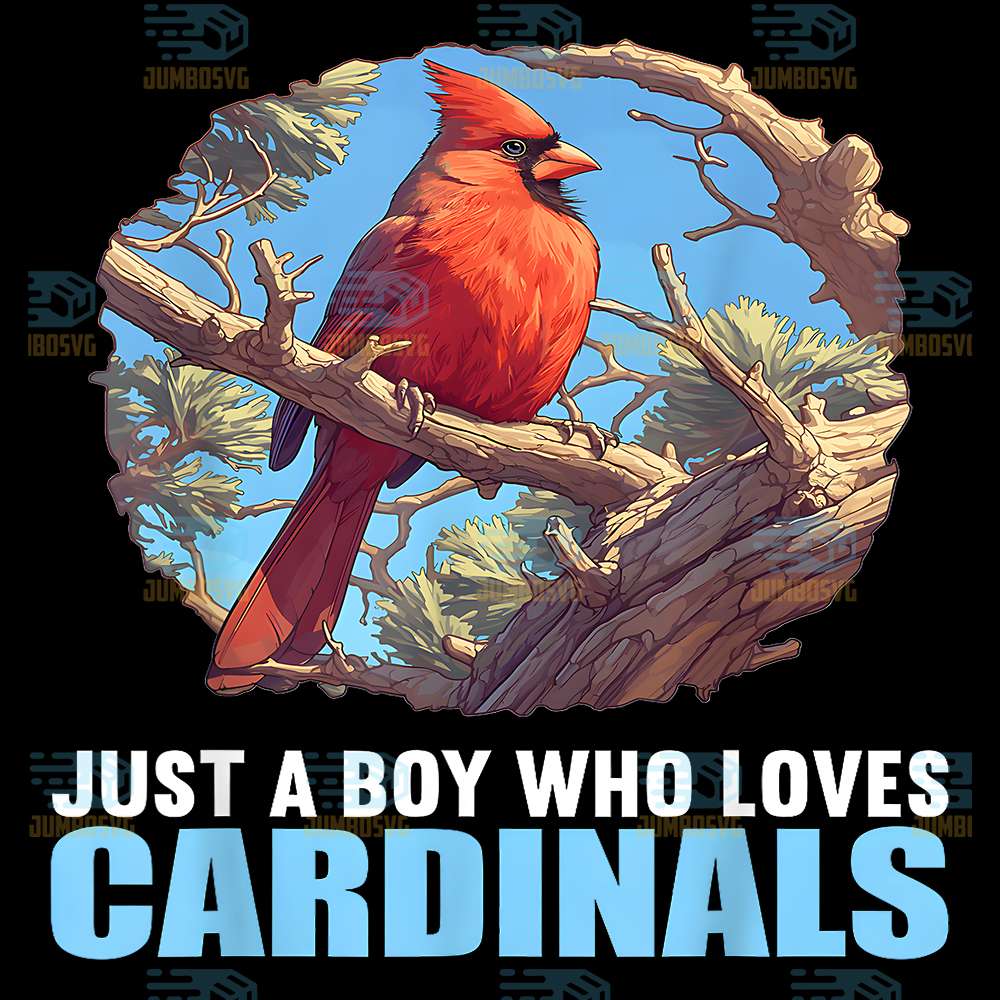 Just-A-Boy-Who-Loves-Cardinals-Bird-Png