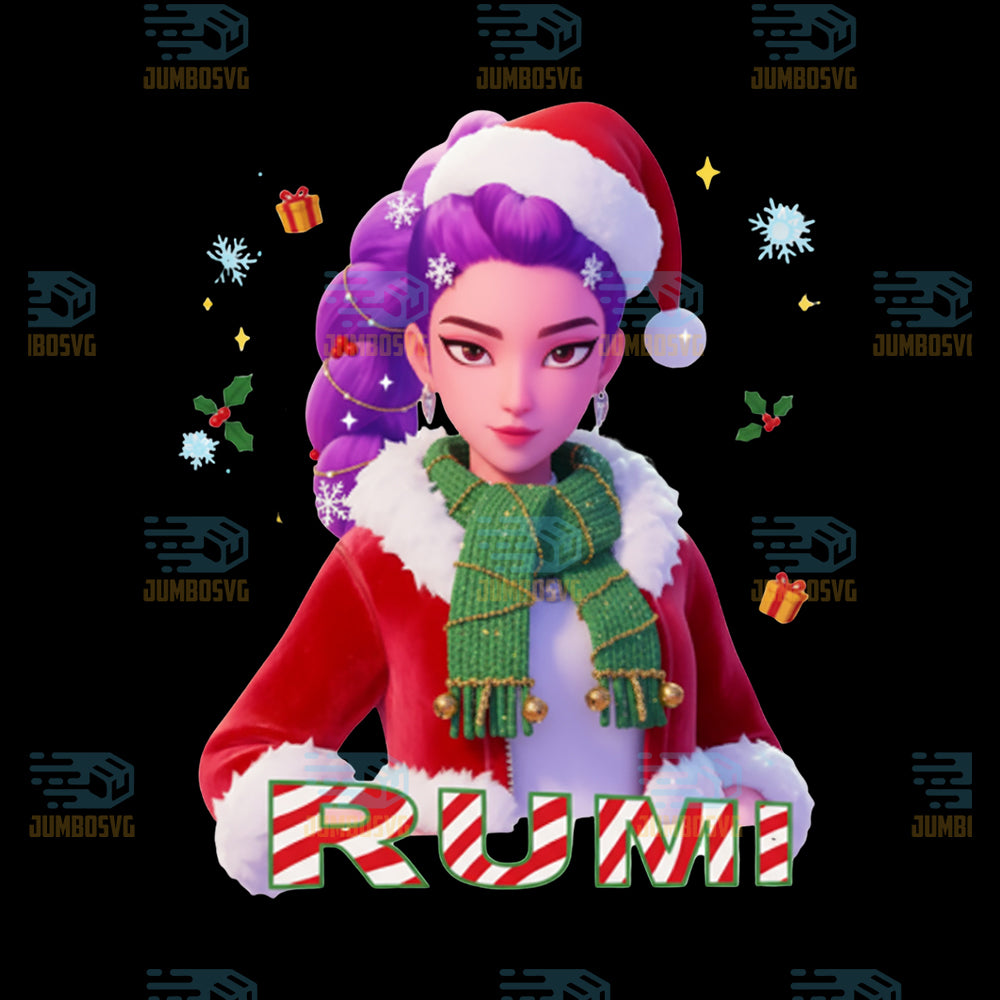 Kpop-Demon-Hunters-Rumi-Christmas-Png