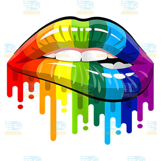 LGBT-Rainbow-Lip-Gay-Pride-Funny-Sexy-Cool-Lesbian-Pride-Png