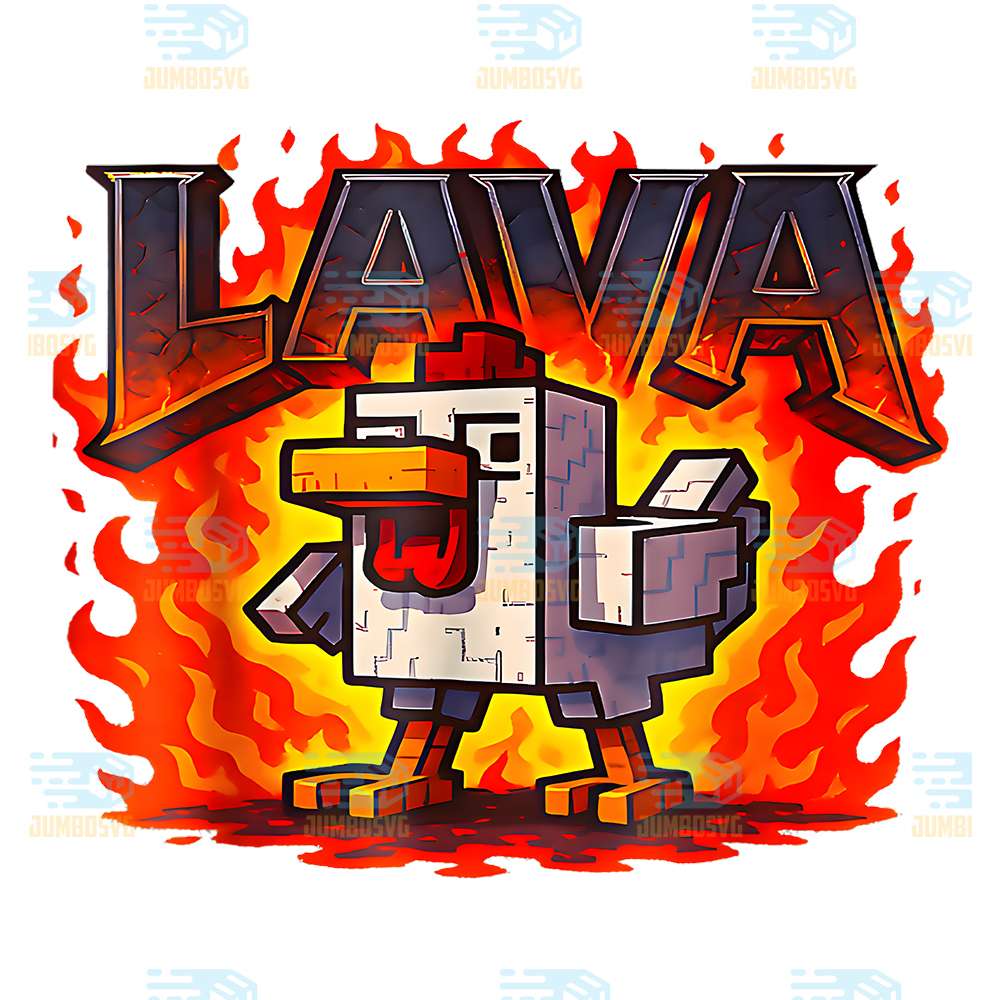 Lava-Chicken-Pixel-Game-Png