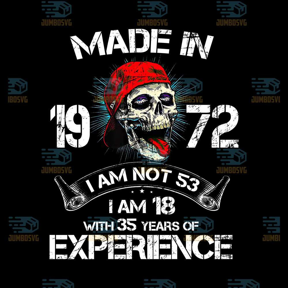 Made-In-1972-I-Am-Not-53-I-Am-18-With-35-Years-Of-Experience-Png