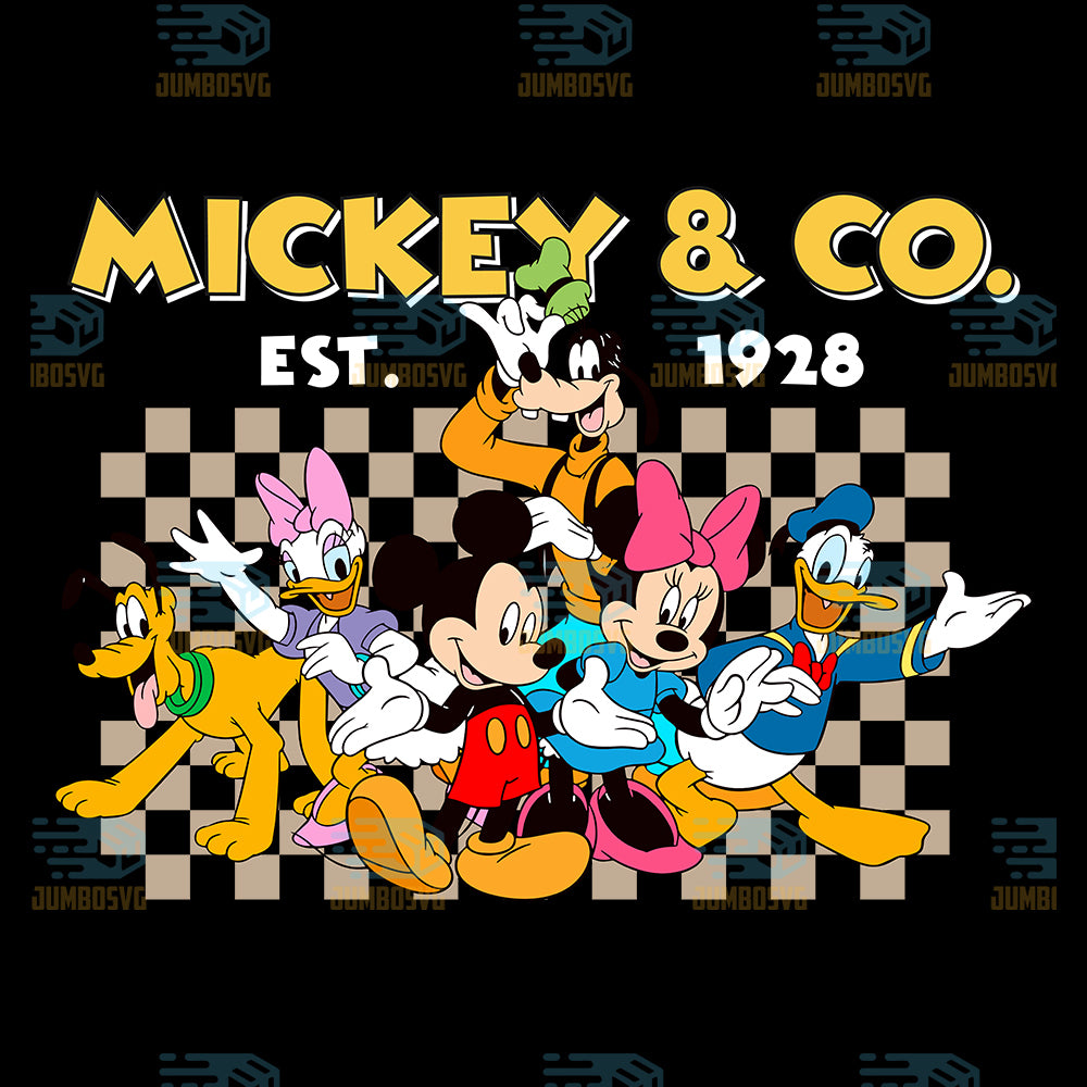 Mickey-And-Co-Est-1928-Mickey-And-Friends-Png