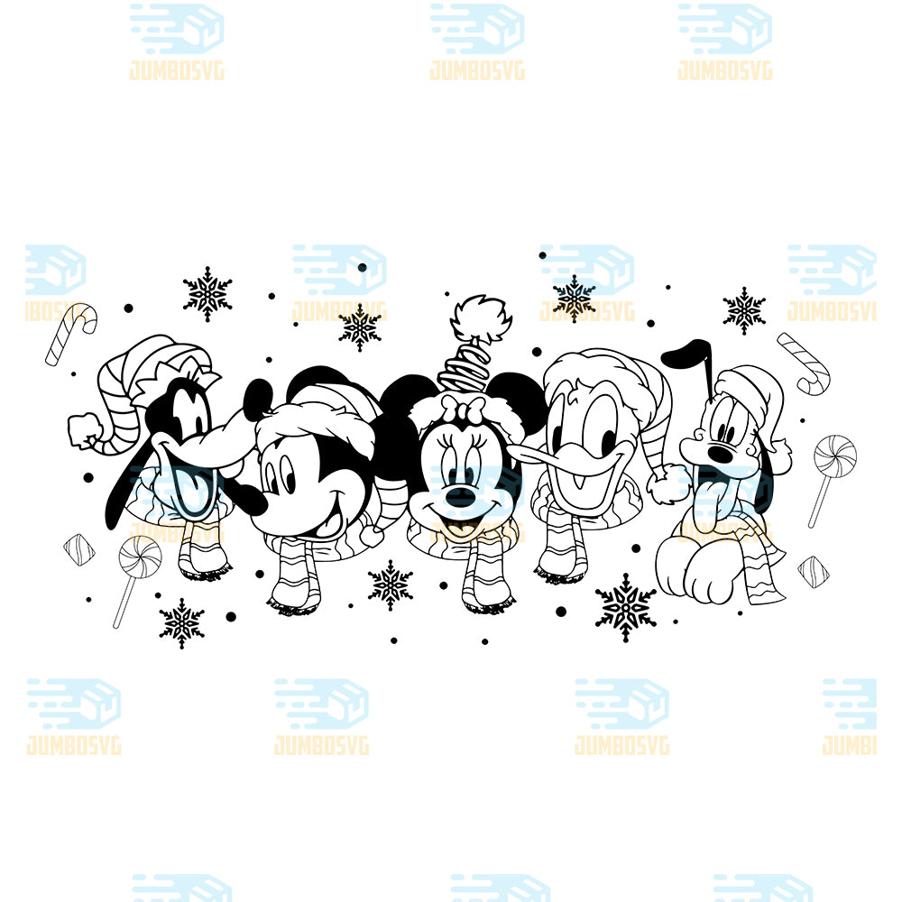 Mickey-And-Friends-Christmas-Svg