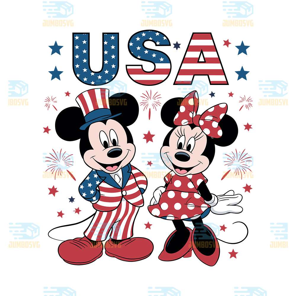Mickey-And-Minnie-Usa-American-4th-Of-July-Svg