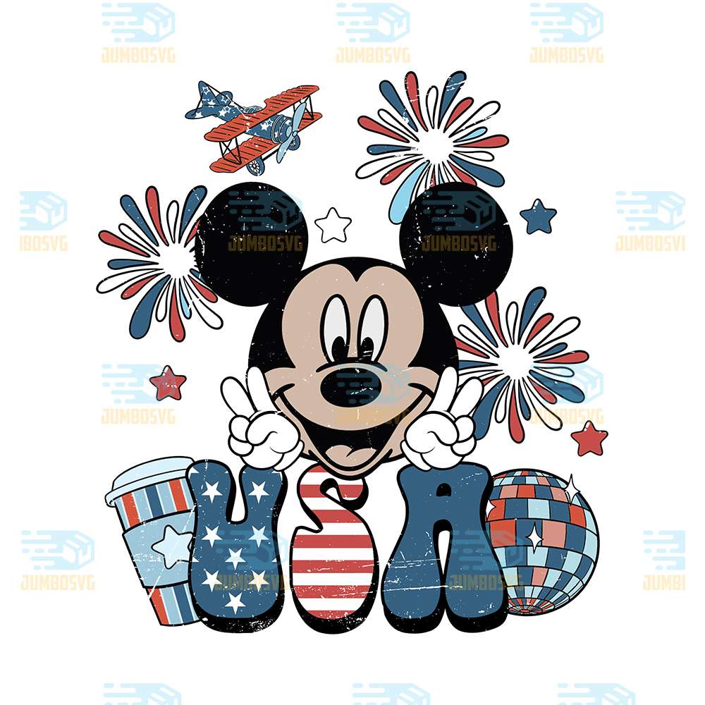 Mickey-USA-4th-Of-July-Png