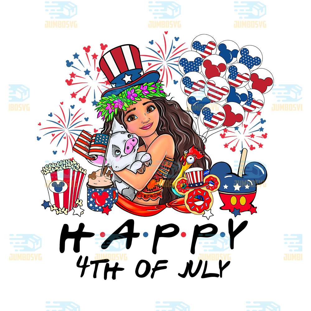 Moana-America-Happy-4th-Of-July-Png