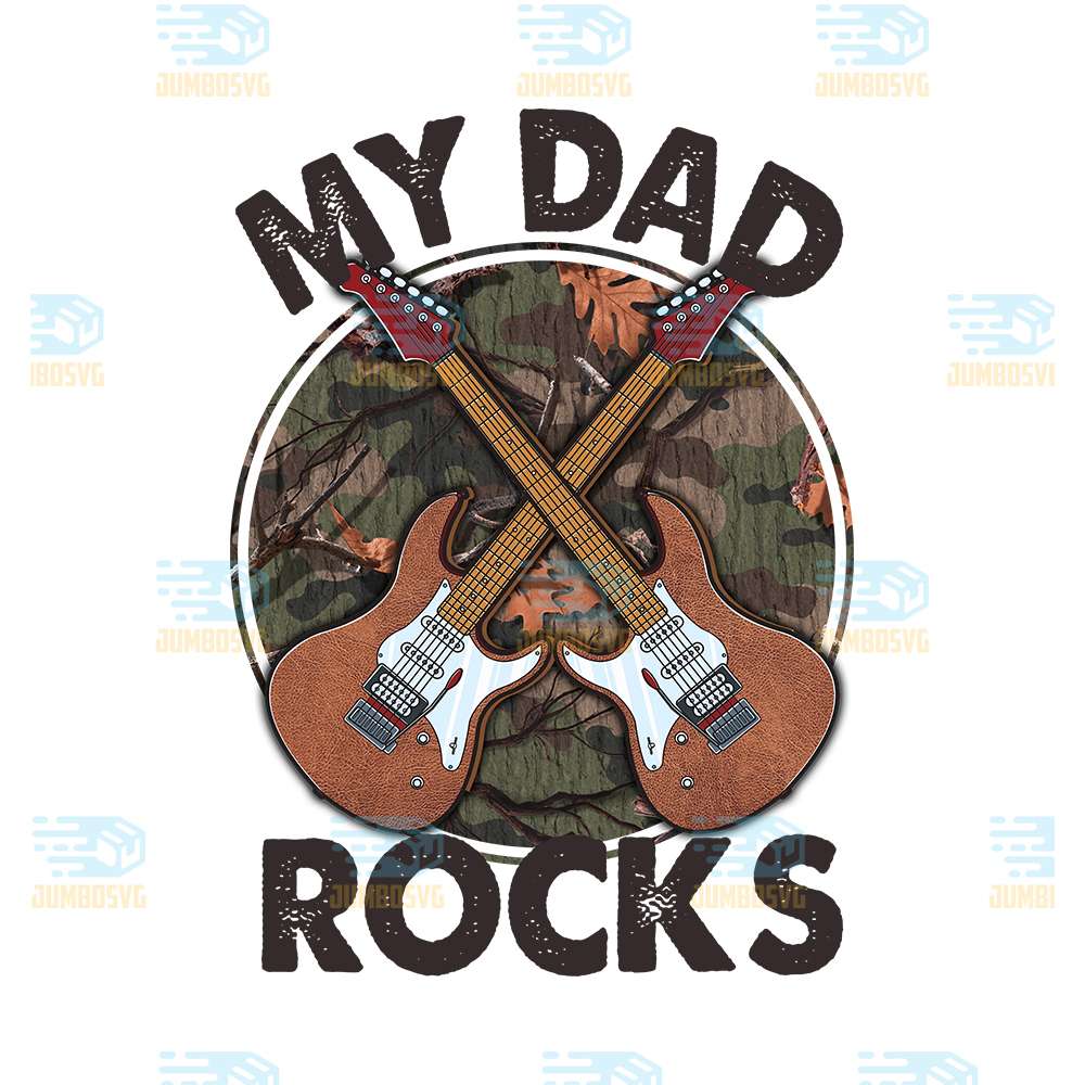 My-Dad-Rocks-Guitar-Png