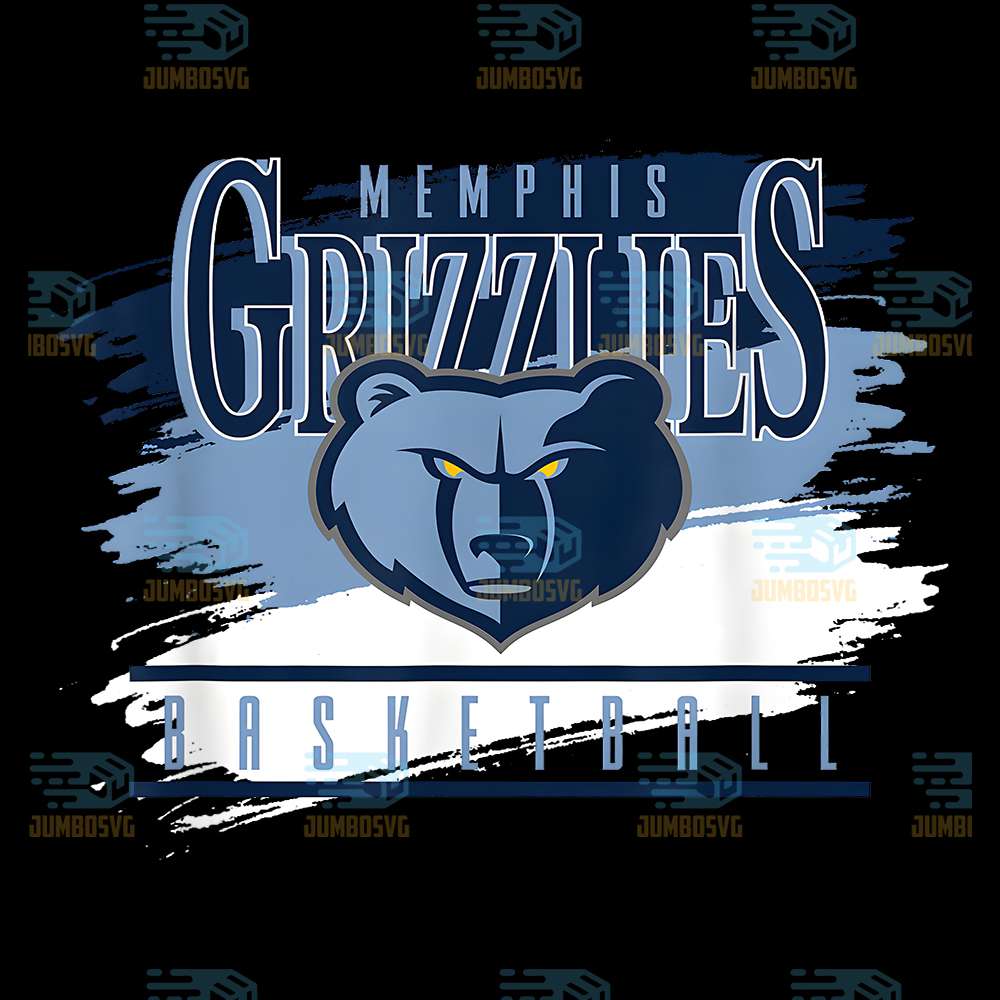 NBA-Memphis-Grizzlies-Basketball-Spilled-Paint-Png