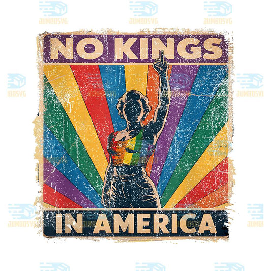 No-Kings-In-America-LGBT-Retro-Png
