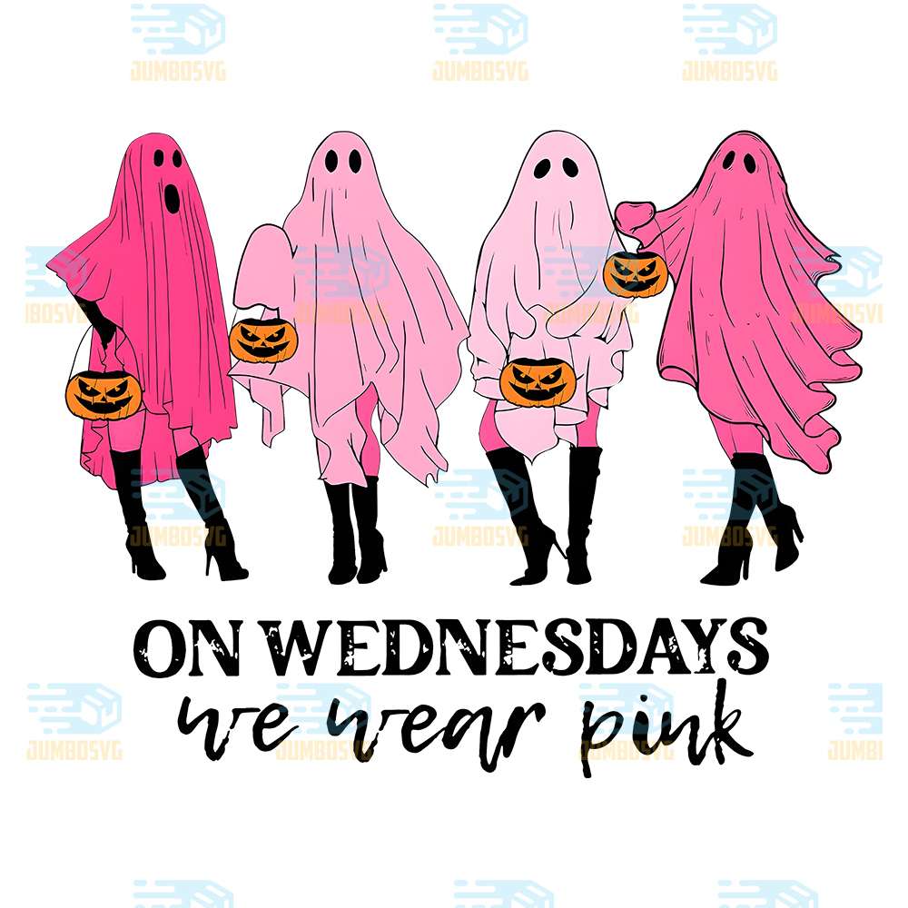 On-Wednesday-We-Wear-Pink-Ghost-Png