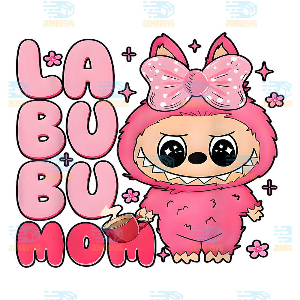 Pink-Labubu-Mom-Png