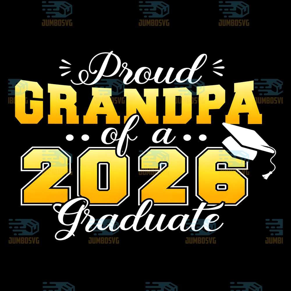 Proud-Grandpa-Of-A-2026-Graduate-Png