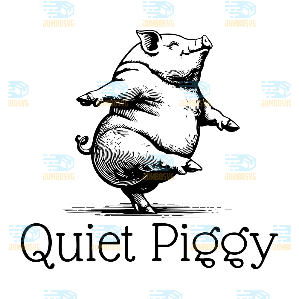 Quiet-Piggy-Svg