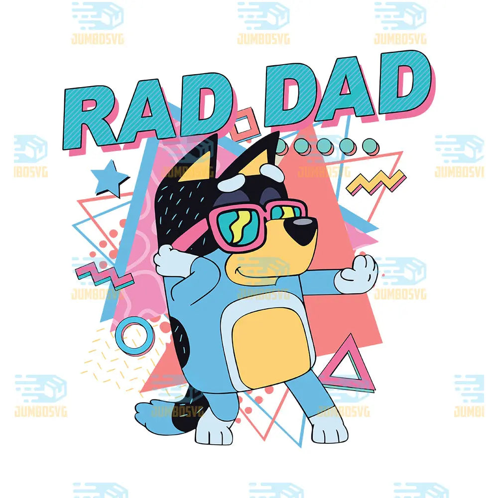 Rad dad bluey Svg