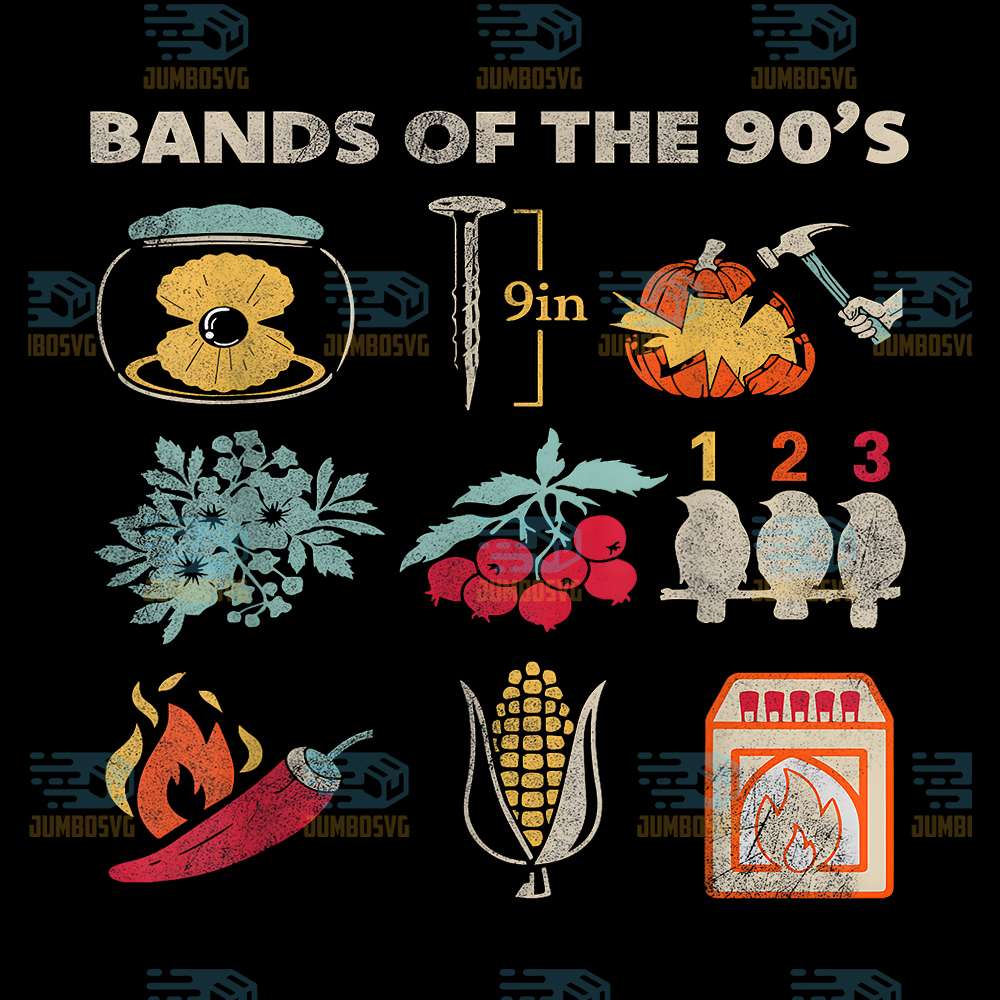 Retro-Popular-Music-Bands-of-The-90-s-Rock-Png