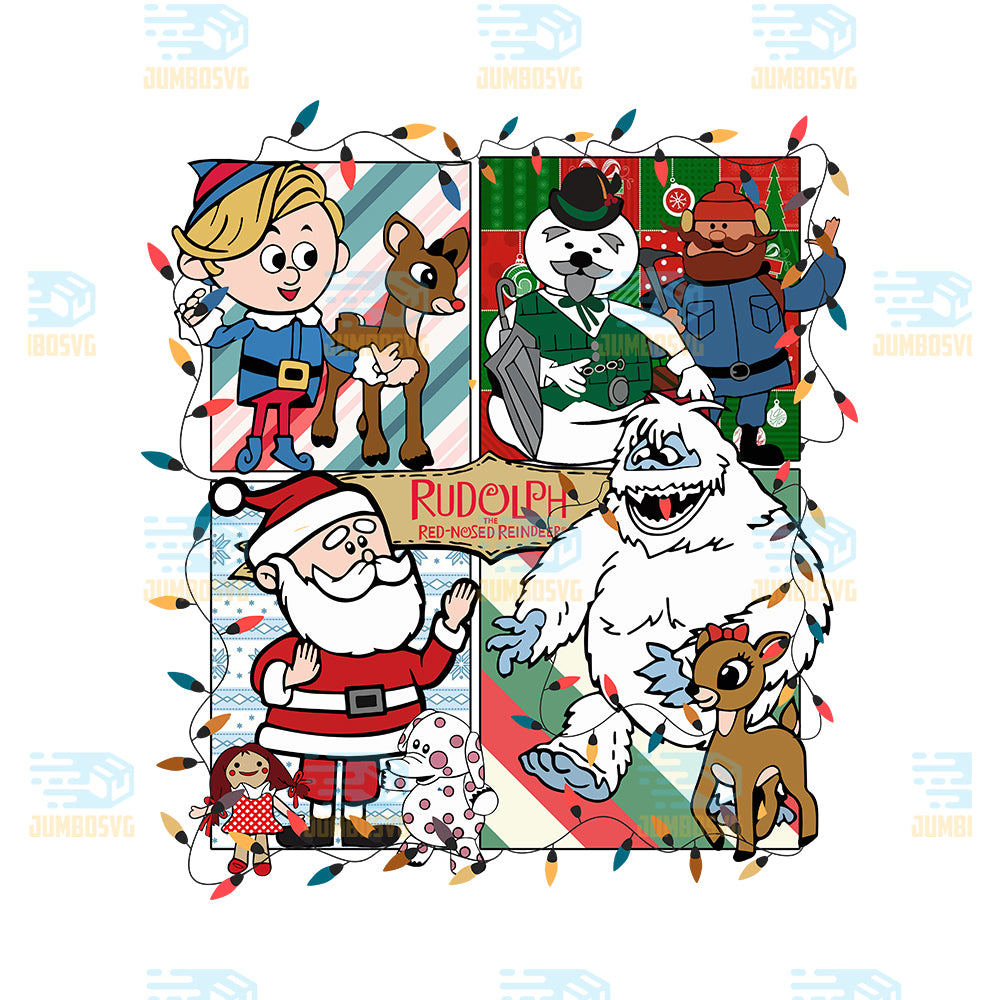 Rudolph-The-Red-Nosed-Reindeer-Sam-The-Snowman-Christmas-Png
