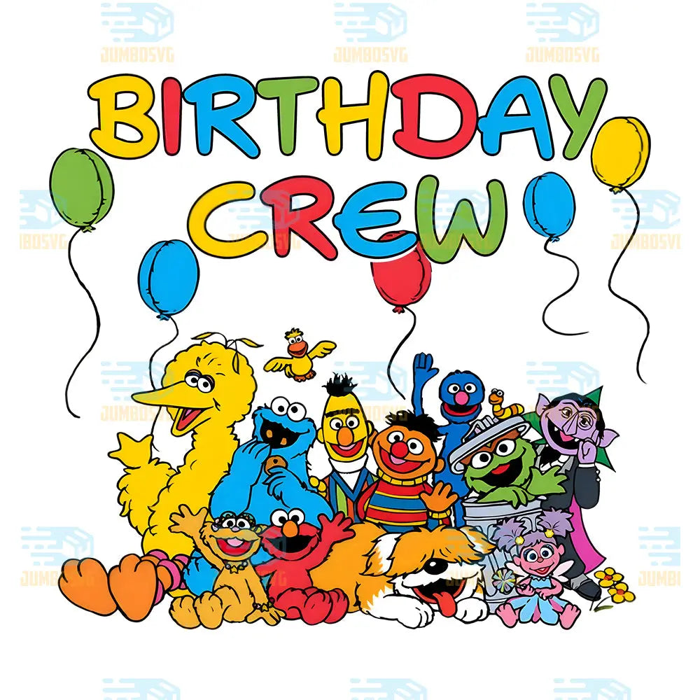 SesameStreetBirthdayCrewPng_1