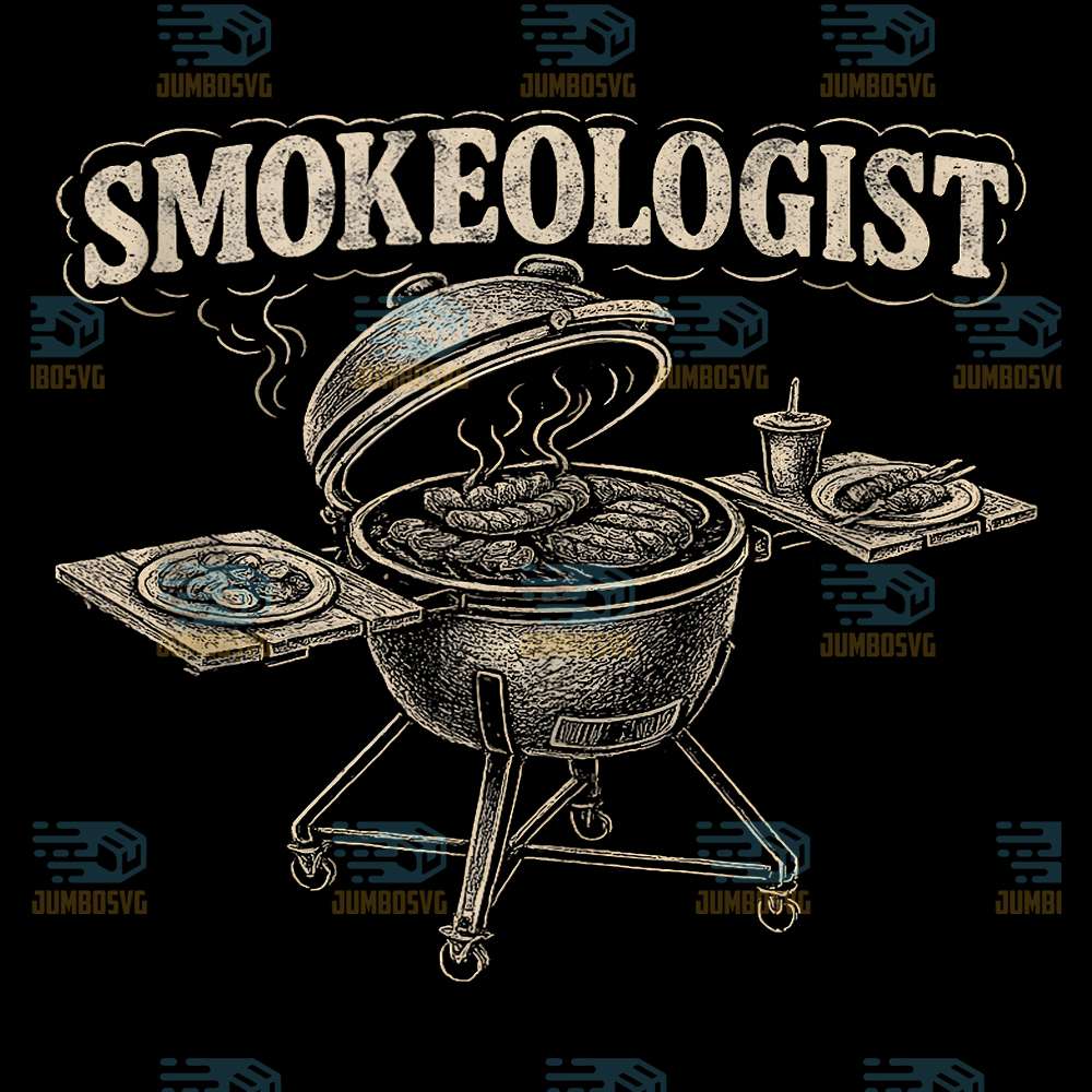 Smokeologist-Funny-Smoker-Meat-Smoking-Tee-Grill-BBQ-Png