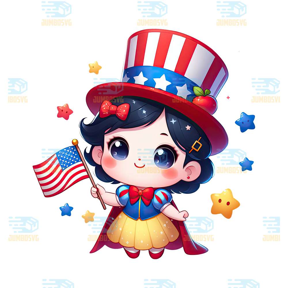 Snow-White-America-4th-Of-July-Png