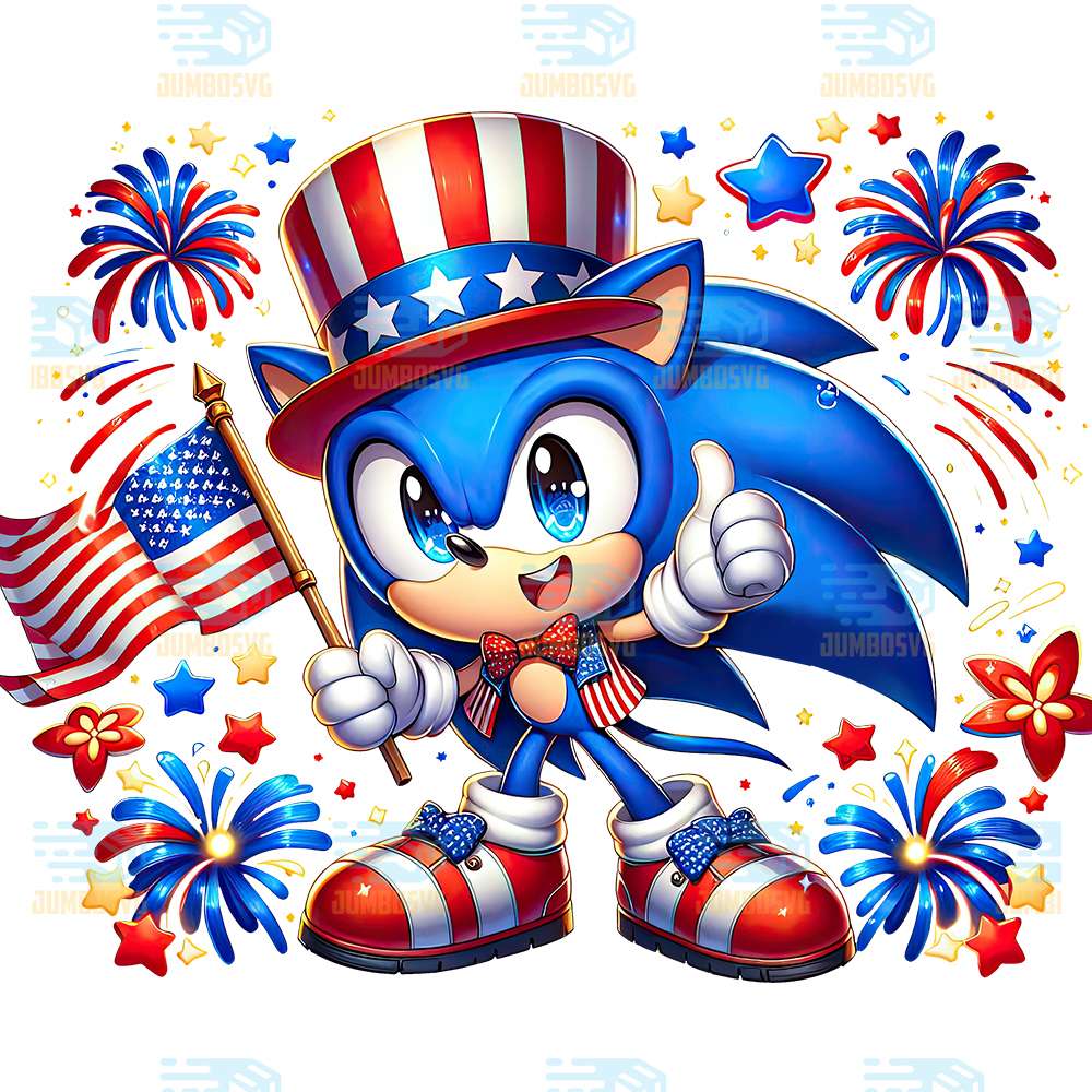 Sonic-America-4th-Of-July-Png
