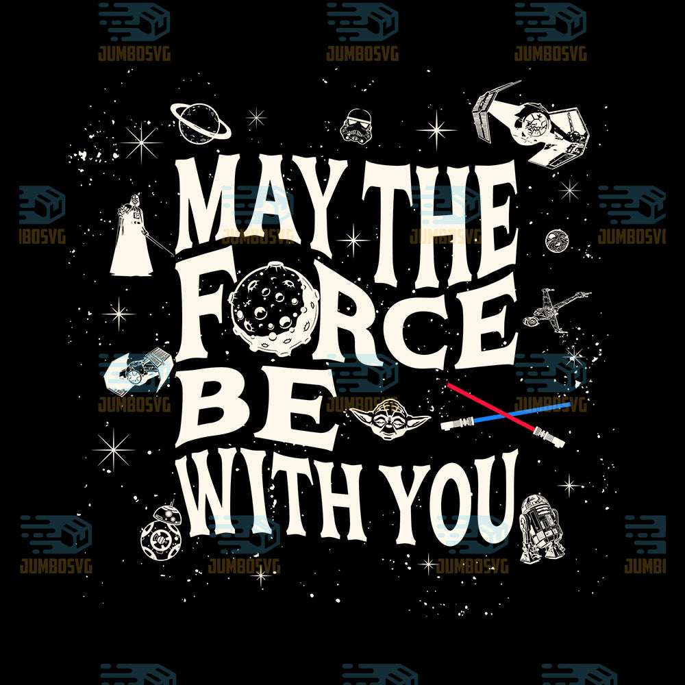 Star-Wars-May-The-Force-Be-With-You-Png