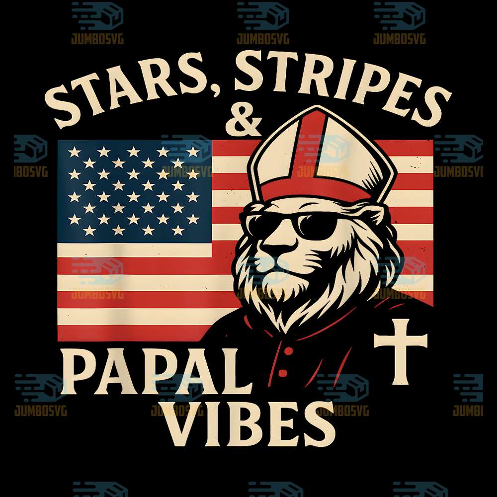 Stars-Stripes-And-Papal-Vibes-US-Pope-Leo-XIV-Png