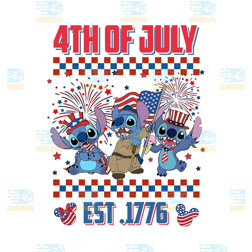 Stitch-America-4th-Of-July-Est-1776-Png