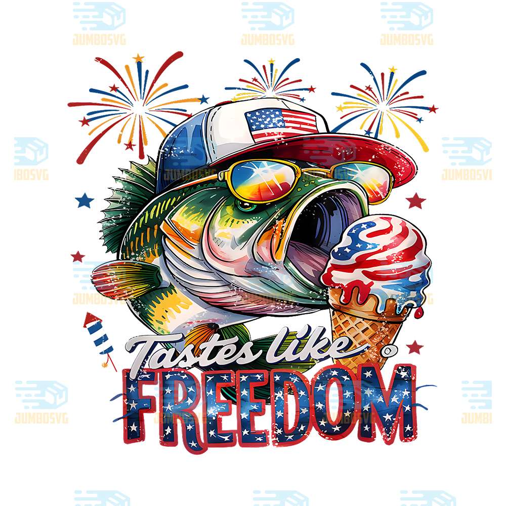 Tastes Like Freedom Bass Fishing Png