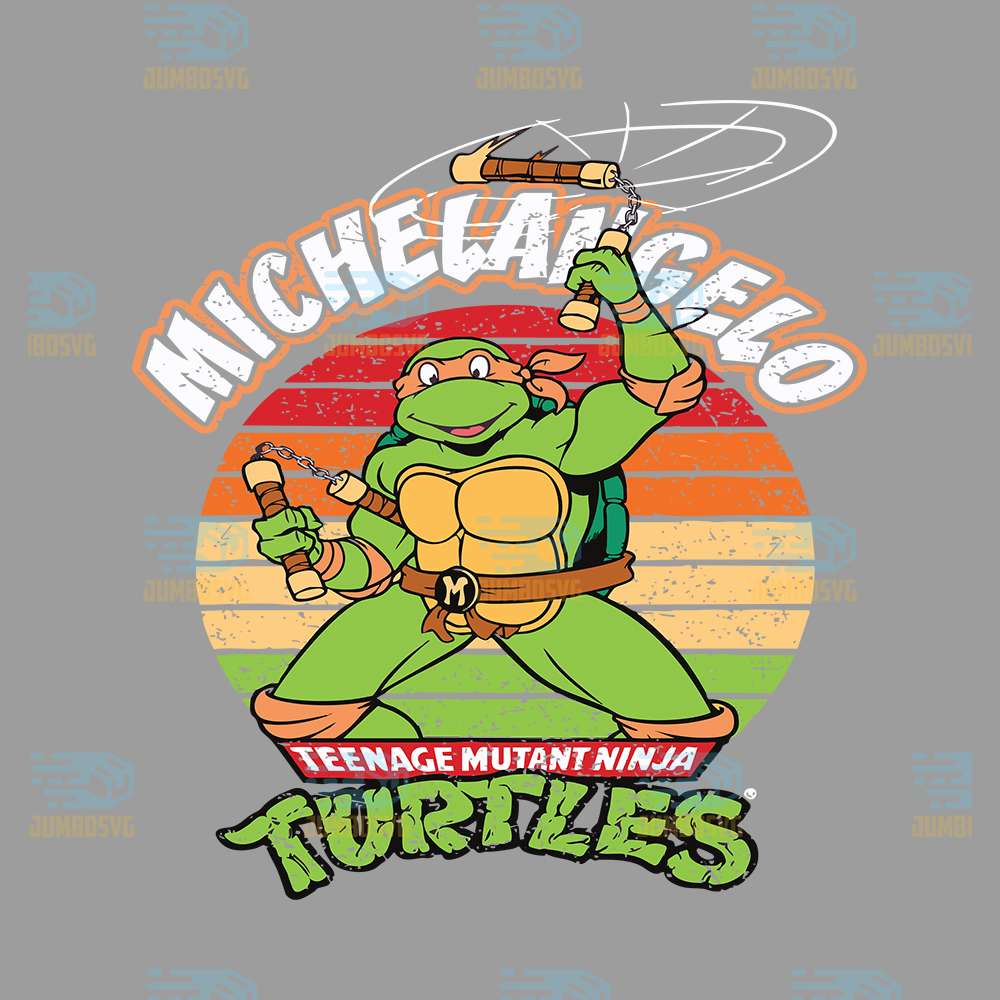 Teenage-Mutant-Ninja-Turtles-Michelangelo-Svg