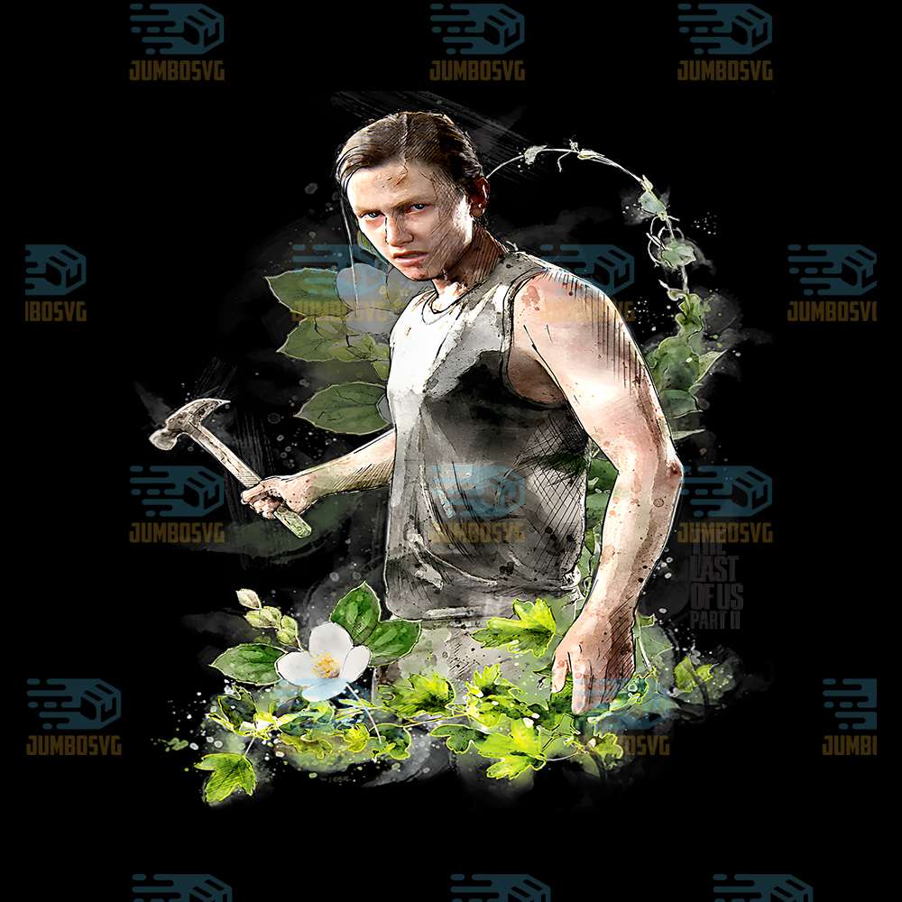 The-Lastof-Us-Part-II-Abby-Anderson-Floral-Watercolor-Png