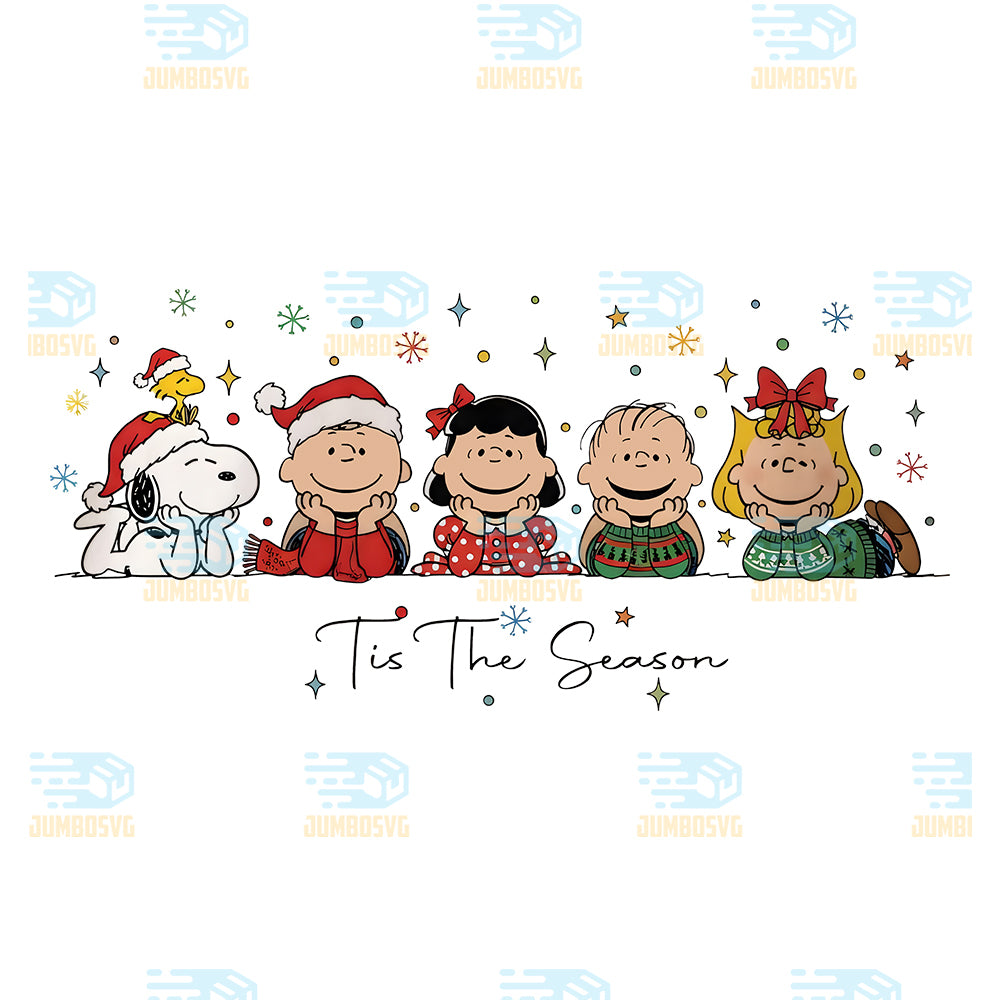 Tis-The-Season-Cartoon-Dog-And-Friend-Christmas-Png