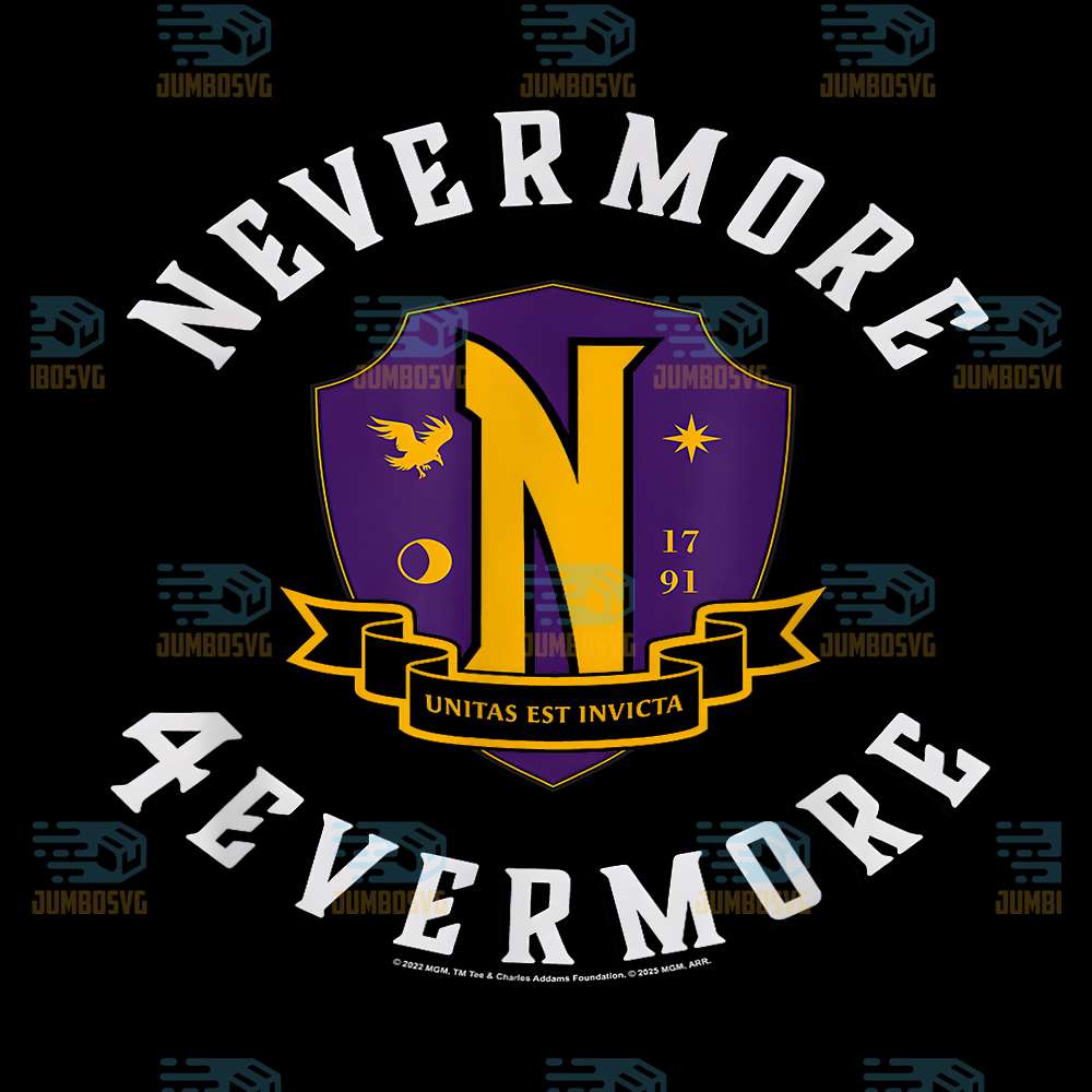 Wednesday-Season-2-Nevermore-4-Evermore-School-Emblem-Png