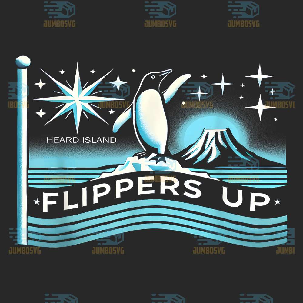 heard-island-flippers-up-penguin-png