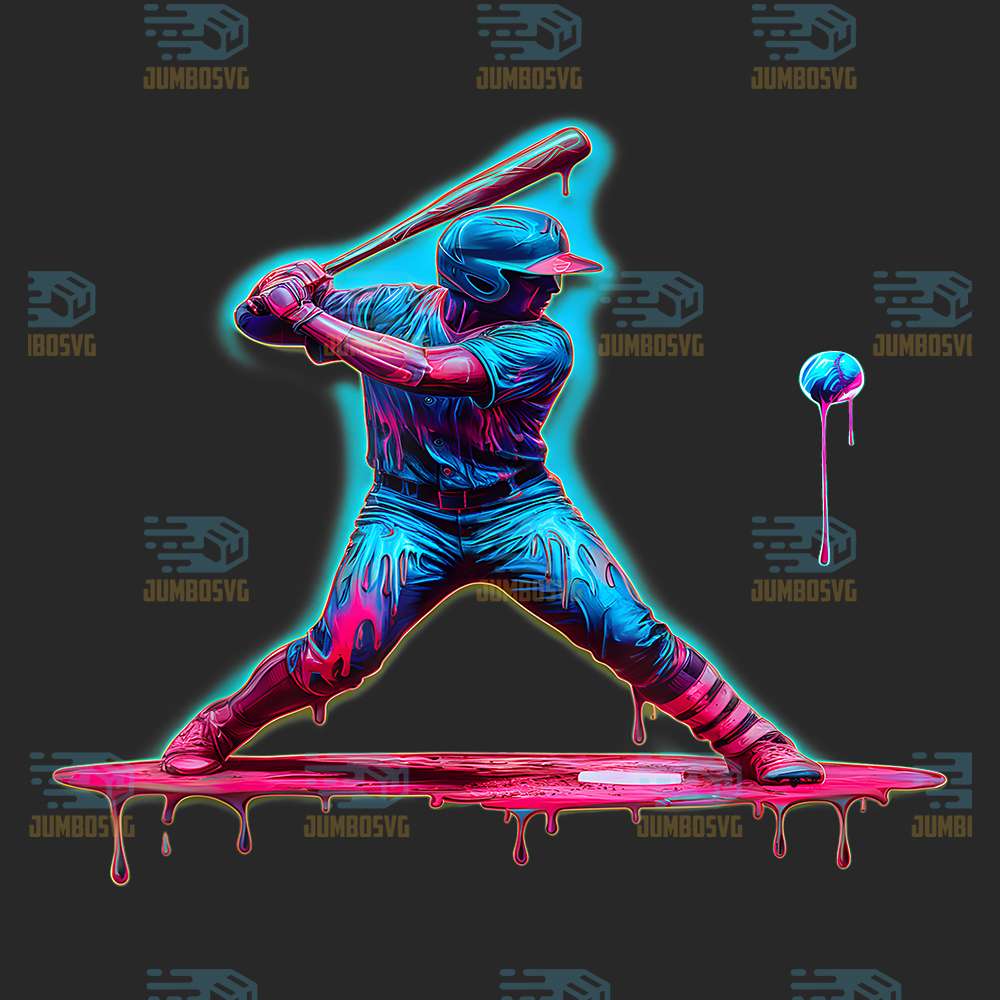 ice-cream-drip-baseball-bat-baseball-player-png