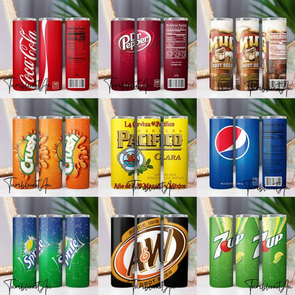 100+ Beer and Soda Tumbler Wraps Bundle, Straight Png Tumbler Template Png Seamless Sublimation Skinny Tumbler Alcoholic Drinks Beer Tumbler