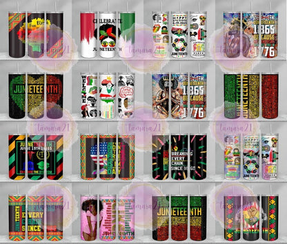 100+ Designs Juneteenth Tumbler Bundle Sublimation PNG, African Woman Tumbler Wrap PNG, Black Women 20 Oz Tumbler Wrap Digital Download