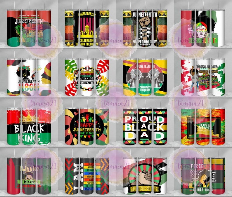 100+ Designs Juneteenth Tumbler Bundle Sublimation PNG, African Woman Tumbler Wrap PNG, Black Women 20 Oz Tumbler Wrap Digital Download