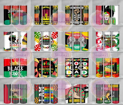 100+ Designs Juneteenth Tumbler Bundle Sublimation PNG, African Woman Tumbler Wrap PNG, Black Women 20 Oz Tumbler Wrap Digital Download