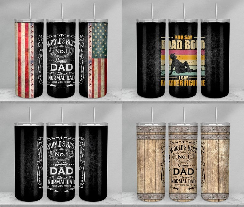 100+ Files Design Father's Day Tumbler Bundle Sublimation PNG, Dad Life Tumbler Wrap PNG, Best Dad Ever 20 Oz Tumbler Wrap Digital Download