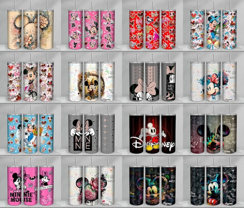 100+ Files Design Mouse Cartoon Tumbler Bundle Sublimation PNG, Mouse Tumbler Wrap PNG, Cartoon 20 Oz Tumbler Wrap Digital Download