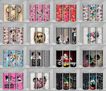 100+ Files Design Mouse Cartoon Tumbler Bundle Sublimation PNG, Mouse Tumbler Wrap PNG, Cartoon 20 Oz Tumbler Wrap Digital Download