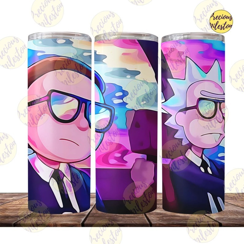 100+ Rick and Morty Tumbler Png, Cartoon Character Tumbler Digital Design, Skinny Tumbler 20oz Design, Instant Download