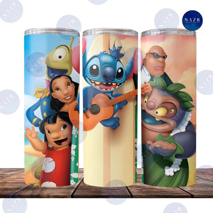 100+ Stitch Tumbler Bundle, Cartoon Character Bundle Digital Design, Stitch Tumbler 20oz Skinny Sublimation, Instant Download