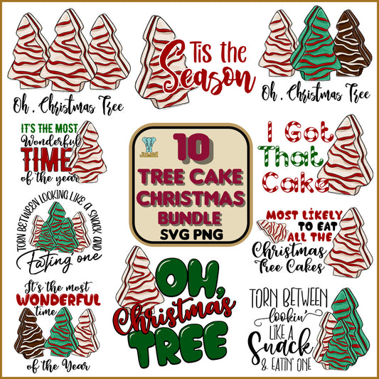 10TreeCakeChristmasSvgBundle