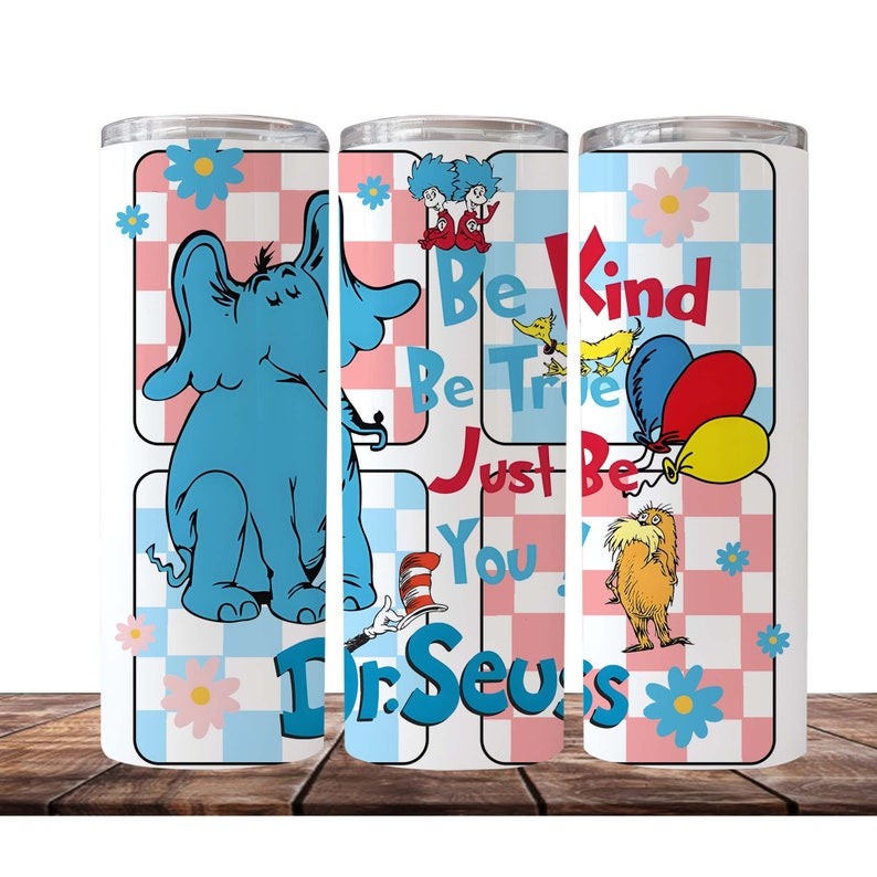 10+ Dr Seuss Tumbler PNG Bundle, 20 oz Skinny Tumbler Sublimation Design, Read Across America Tumbler Wrap, Teacher Life, Digital Download