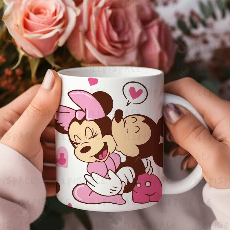 10+ Kiss Love Coffee Mug Bundle, Valentine Cartoon Couple 11oz Mug, Valentine Movie Cartoon Mug Bundle, Digital Download.1